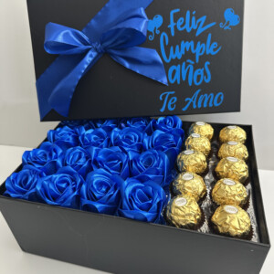 Cajita con Rosas Eternas